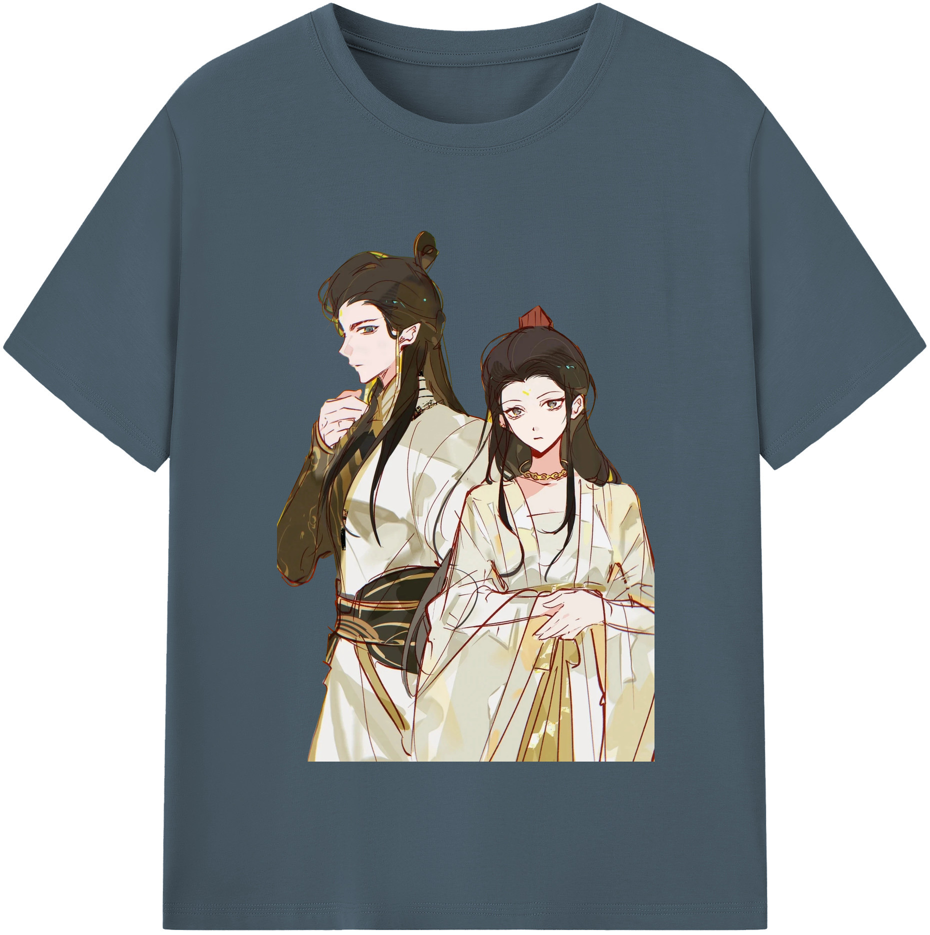 （画像用） Ne Zha 2 ナタ 魔童の大暴れ 綿100％半袖Tシャツ（フロントプリント）